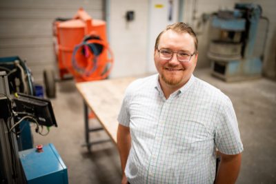 Alexander Brand receives NSF CAREER award to discover the mechanisms that make concrete work