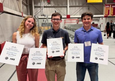 Virginia Tech’s student steel bridge team earns a third-place finish at national competition