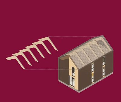 Arches to help housing sustain heavy snow loads