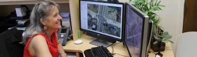 Kitty Hancock and Center for Geospatial Information Technology receive a 2019 Governor’s Transportation Safety Award